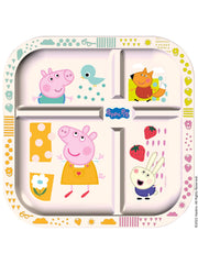 Esslernteller + Würfel EASY EATER PEPPA PIG: Cloud white Koziol ideas for friends GmbH      NATURKINDCHEN