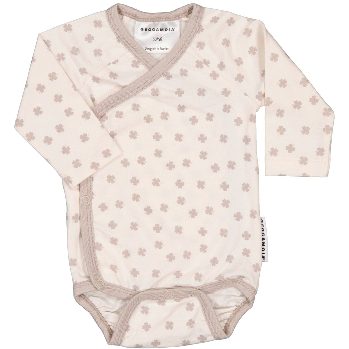 Wickelbody Bambus Beige Kleeblatt: 50/56 Geggamoja      NATURKINDCHEN