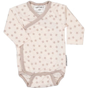 Wickelbody Bambus Beige Kleeblatt: 62/68 Geggamoja      NATURKINDCHEN