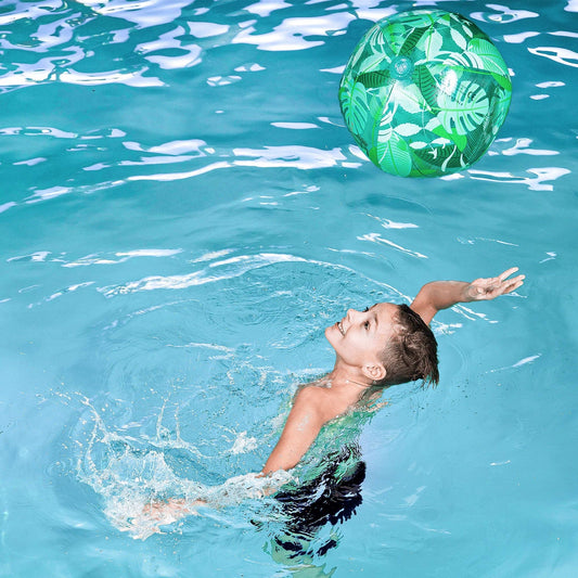 Strandball - Grün - Tropentraum Swim Essentials      NATURKINDCHEN