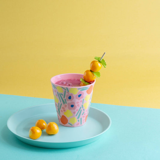 Becher NORA CUP M BLOOMS: Sweet pink Koziol ideas for friends GmbH      NATURKINDCHEN