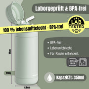 Thermo Kinder Trinkflasche Edelstahl - grün BEARFOOT      NATURKINDCHEN