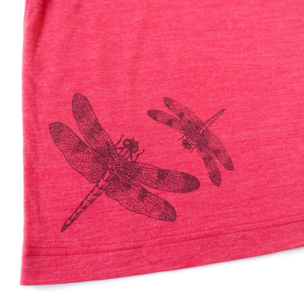 T-Shirt himbeere mit Libelle, Merinowolle & Seide (bio/GOTS): 98-104 Glückskind      NATURKINDCHEN