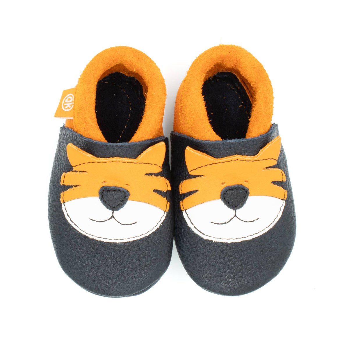Barfußschuhe AMIGO Motiv Tiger: Dark blue / 30/31 Orangenkinder®      NATURKINDCHEN