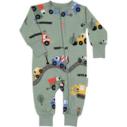 Pyjamas Bambus Traktor grün: 50/56 Geggamoja      NATURKINDCHEN