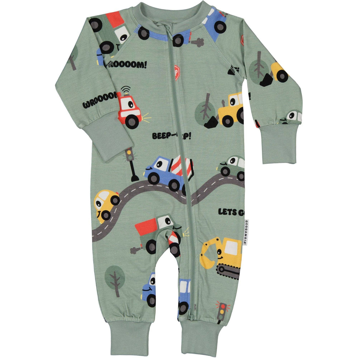 Pyjamas Bambus Traktor grün: 50/56 Geggamoja      NATURKINDCHEN
