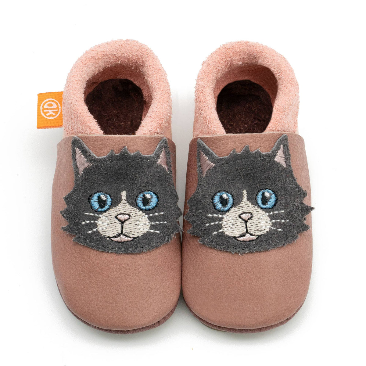 Barfußschuhe AMIGO Motiv Katze: Lila / 24/25 Orangenkinder®      NATURKINDCHEN