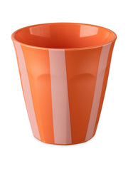Becher NORA CUP M STRIPES: Strong coral Koziol ideas for friends GmbH      NATURKINDCHEN
