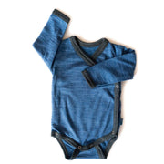 Wickelbody royal blau, Merinowolle & Seide (bio/GOTS): 50-56 Glückskind      NATURKINDCHEN