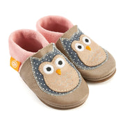 Barfußschuhe AMIGO Motiv Eule: Beige / 20/21 Orangenkinder®      NATURKINDCHEN
