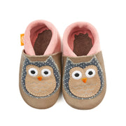 Barfußschuhe AMIGO Motiv Eule: Beige / 20/21 Orangenkinder®      NATURKINDCHEN