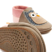 Barfußschuhe AMIGO Motiv Eule: Beige / 20/21 Orangenkinder®      NATURKINDCHEN