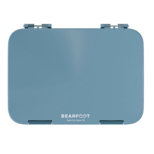 Brotdose Kinder mit Fächern, Lunchbox, Bento box - Blau BEARFOOT      NATURKINDCHEN