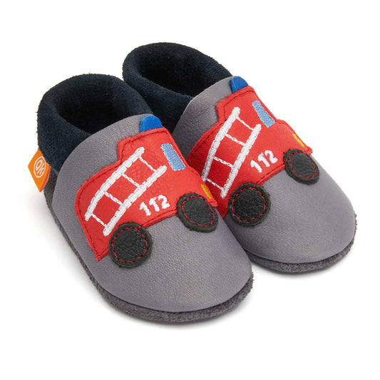 Kinder-Hausschuhe Frankie die Feuerwehr: 20/21 Orangenkinder®      NATURKINDCHEN