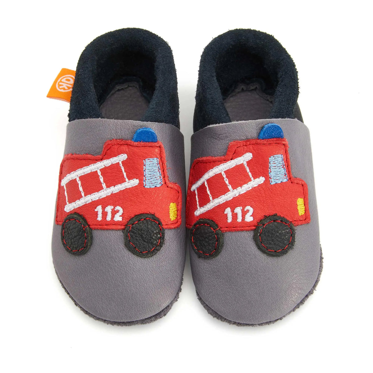 Kinder-Hausschuhe Frankie die Feuerwehr: 20/21 Orangenkinder®      NATURKINDCHEN
