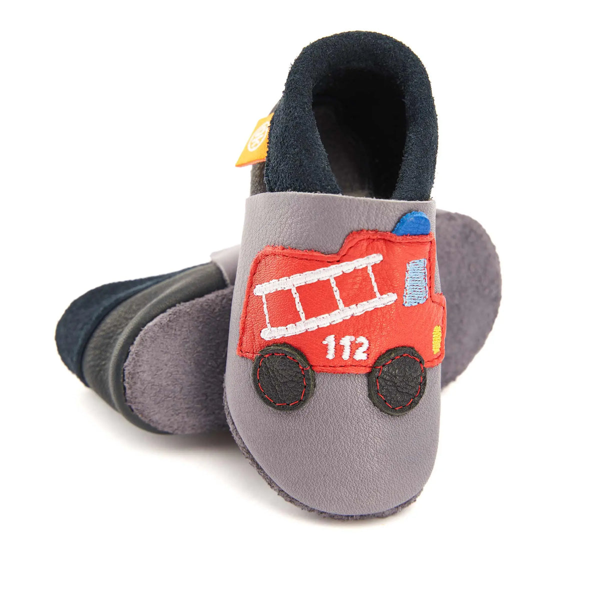 Kinder-Hausschuhe Frankie die Feuerwehr: 20/21 Orangenkinder®      NATURKINDCHEN