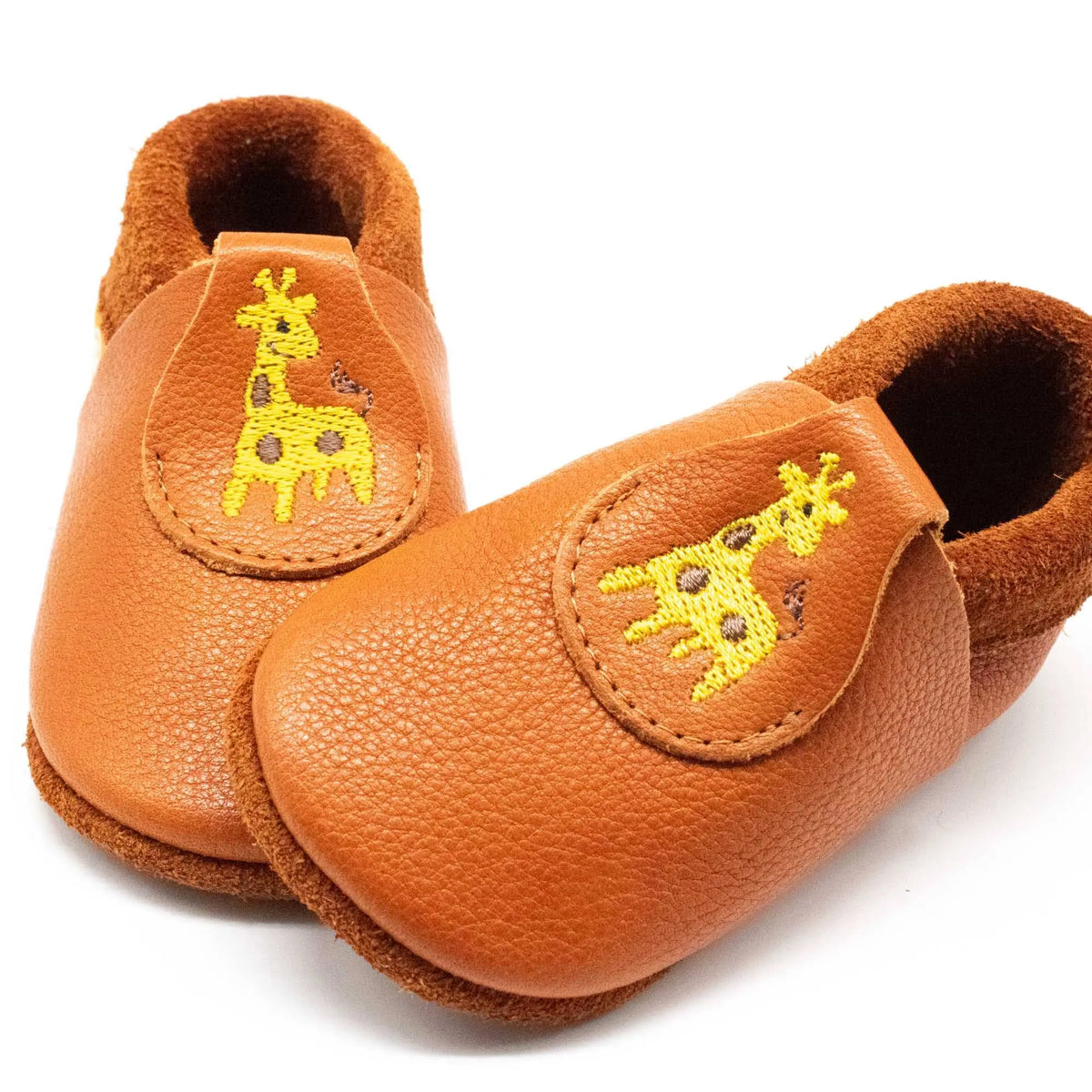 Kinder-Hausschuhe Poppie Giräffchen: 20/21 Orangenkinder®      NATURKINDCHEN
