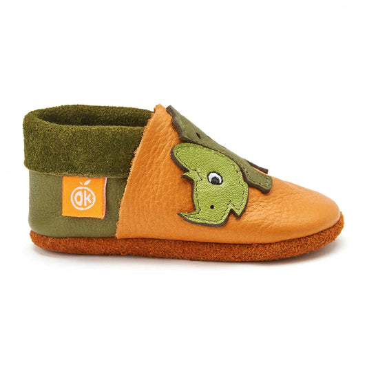 Kinder-Hausschuhe Trixie der Triceratops: 20/21 Orangenkinder®      NATURKINDCHEN