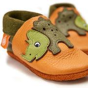 Kinder-Hausschuhe Trixie der Triceratops: 20/21 Orangenkinder®      NATURKINDCHEN