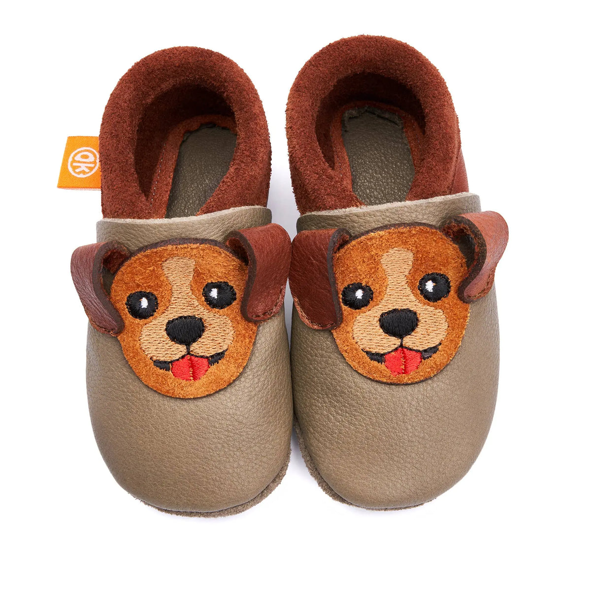 Kinder-Hausschuhe Waldi der Welpe: 20/21 Orangenkinder®      NATURKINDCHEN