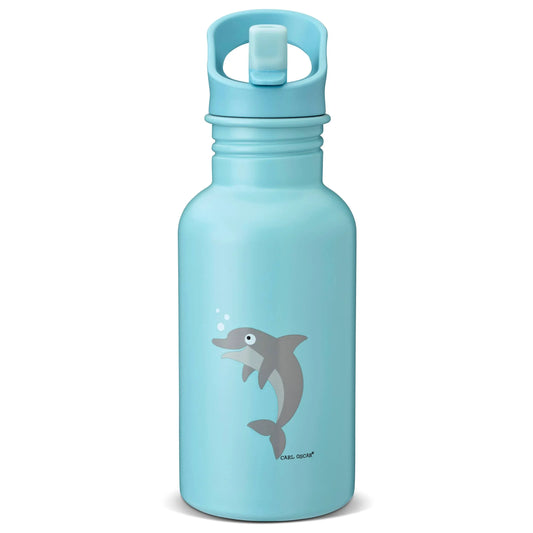 SteelIsh™ Trinkflasche 0,5 l Blau-Dolphin Carl Oscar      NATURKINDCHEN