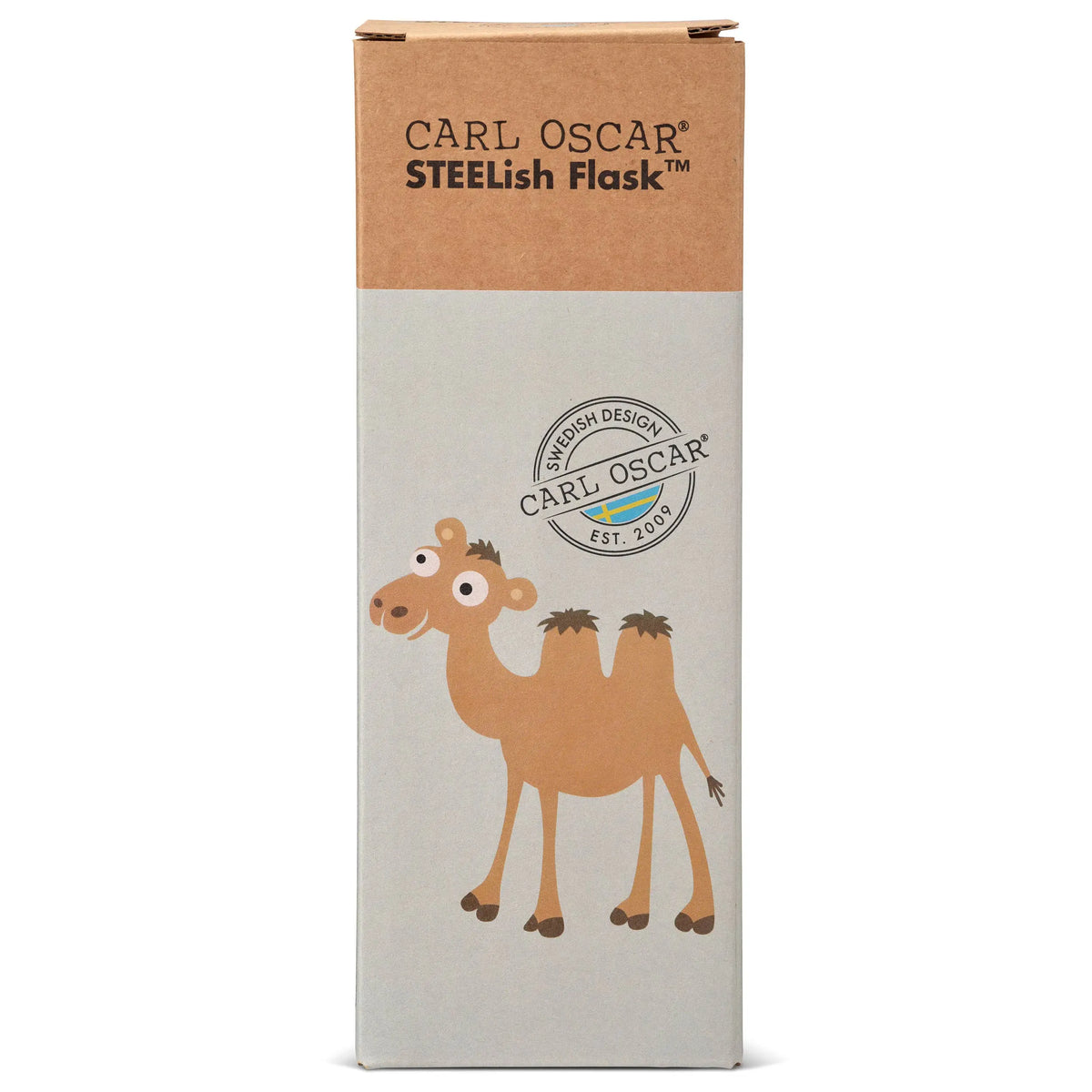 SteelIsh™ Trinkflasche 0,5 l Grün-Kamel Carl Oscar      NATURKINDCHEN