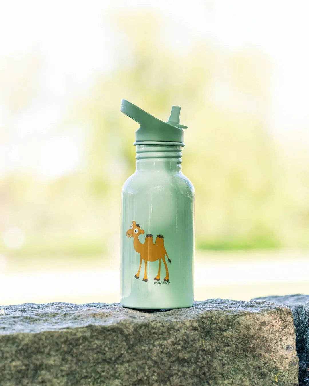 SteelIsh™ Trinkflasche 0,5 l Grün-Kamel Carl Oscar      NATURKINDCHEN