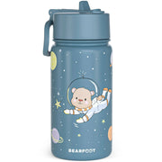 Thermo Kinder Trinkflasche Edelstahl - Astro Bär blau BEARFOOT      NATURKINDCHEN