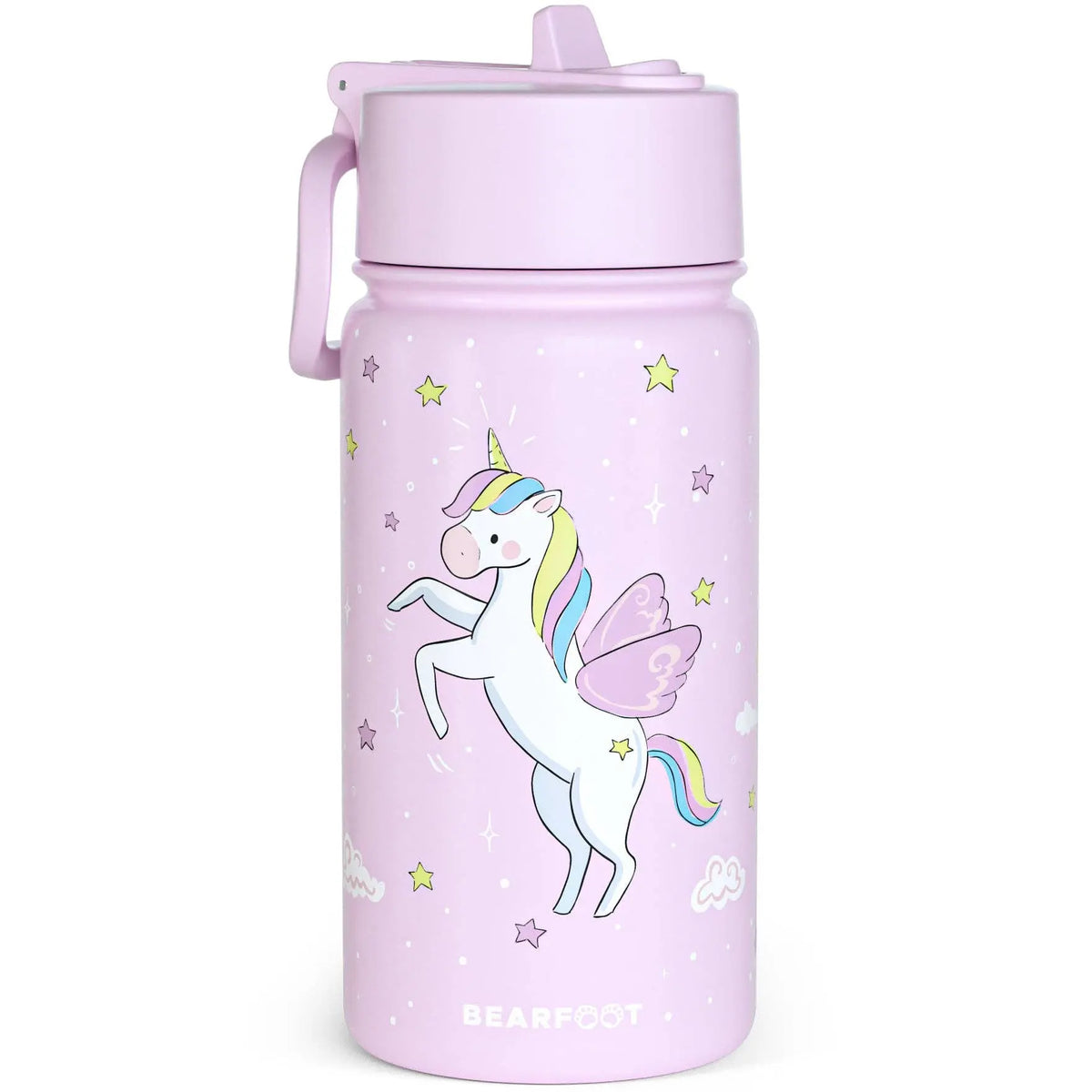 Thermo Kinder Trinkflasche Edelstahl - Einhorn lila BEARFOOT      NATURKINDCHEN