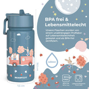 Thermo Kinder Trinkflasche Edelstahl - Feuerwehr BEARFOOT      NATURKINDCHEN