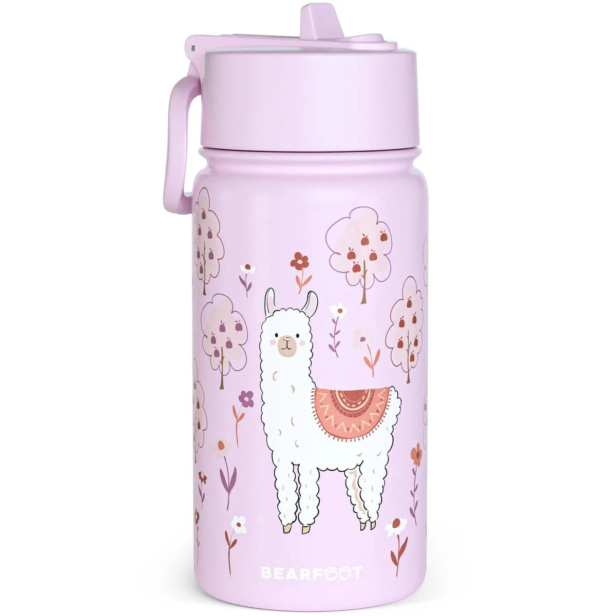 Thermo Kinder Trinkflasche Edelstahl - Lama lila BEARFOOT      NATURKINDCHEN