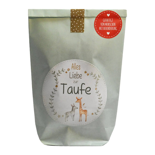 Zur Taufe Wundertüte mit lieben Wünschen Wunderle GmbH      NATURKINDCHEN