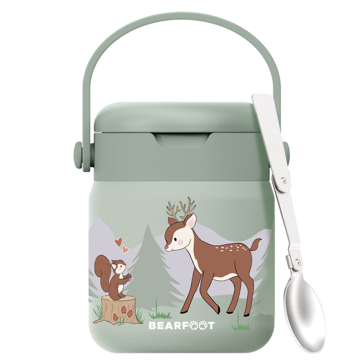 Thermobehälter Kinder Edelstahl - Reh Sabei BEARFOOT      NATURKINDCHEN