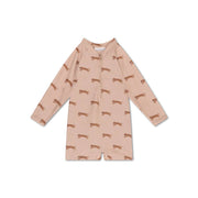 UV-Badeanzug Jungen - Beige - Roamer: 86/92 Swim Essentials      NATURKINDCHEN