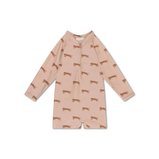 UV-Badeanzug Jungen - Beige - Roamer: 86/92 Swim Essentials      NATURKINDCHEN
