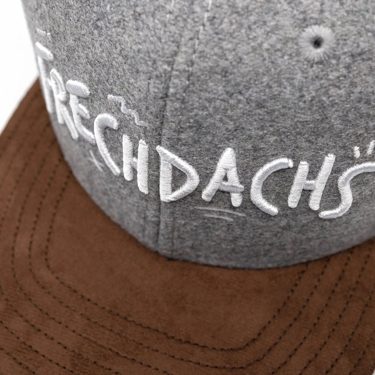 Frechdachs Snapback Cap Für Kinder - Hellgrau Filz (Kids L) Hand und Feuer