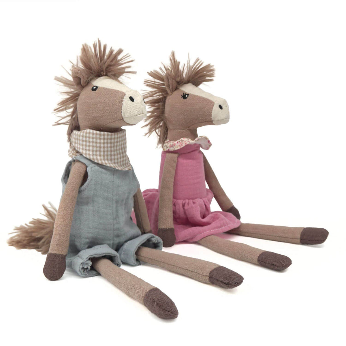 Stoffpuppe "Pferd Pauline" klein 20cm Mea-Living      NATURKINDCHEN