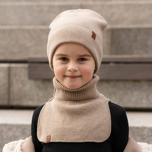 Dickie Halswärmer für Kinder aus Merino und Cashmere: Cremiges Beige / 3-10 Jahre menique      NATURKINDCHEN