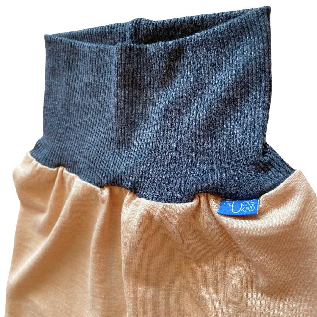 Hose sand, Merinowolle & Seide (bio/GOTS): 62-68 Glückskind      NATURKINDCHEN