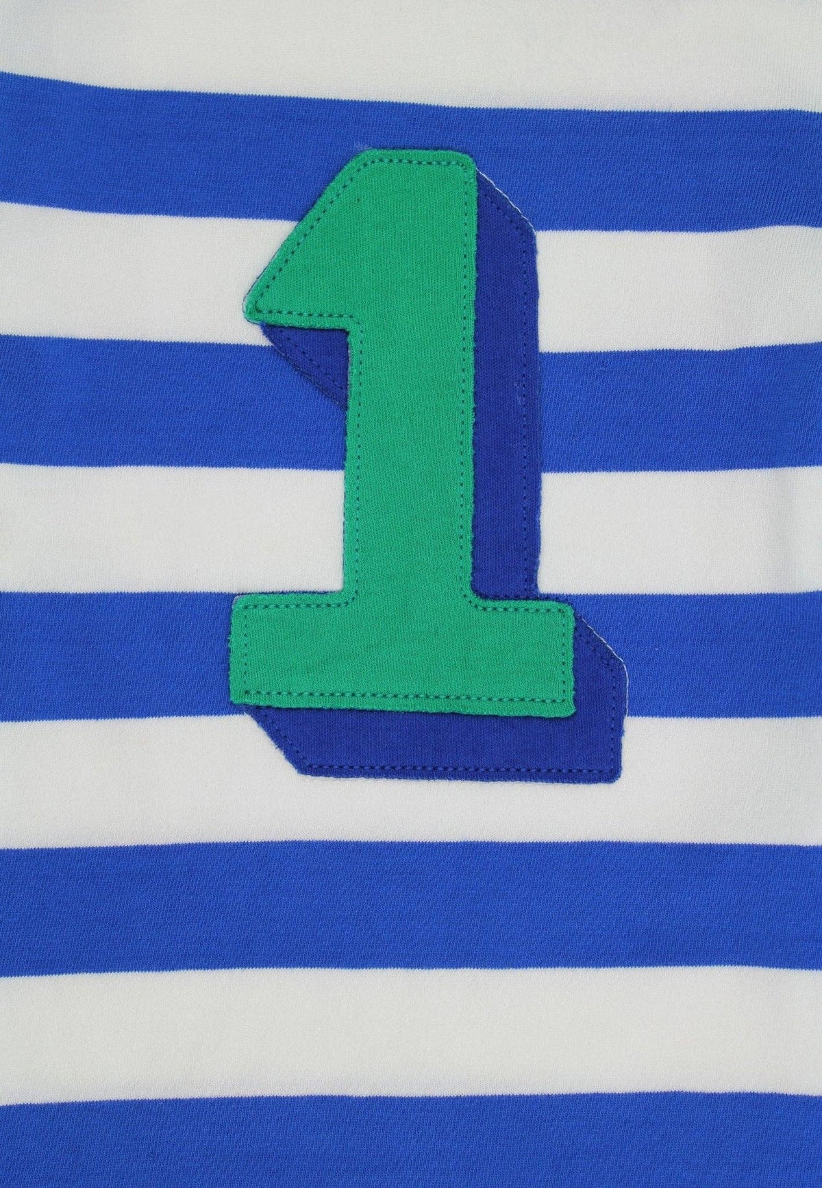 Bio One Applikation Blau Gestreiftes Langarmshirt: 1-2 Jahre/ 92 cm Toby Tiger GmbH      NATURKINDCHEN