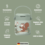 Thermobehälter Kinder Edelstahl - Eichhörnchen Sabei BEARFOOT      NATURKINDCHEN