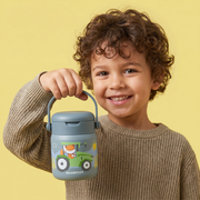 Thermobehälter Kinder Edelstahl - Traktor blau BEARFOOT      NATURKINDCHEN
