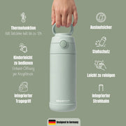Thermo Kinder Trinkflasche Edelstahl - grün BEARFOOT      NATURKINDCHEN