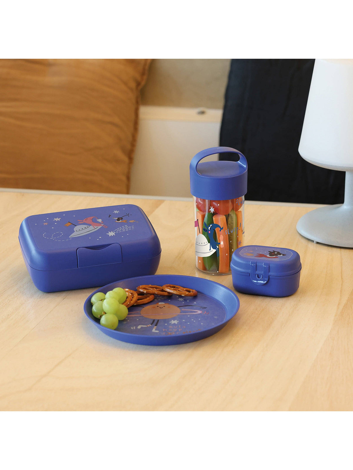 Snackbox PASCAL MINI SPACE: Organic blue space Koziol ideas for friends GmbH      NATURKINDCHEN