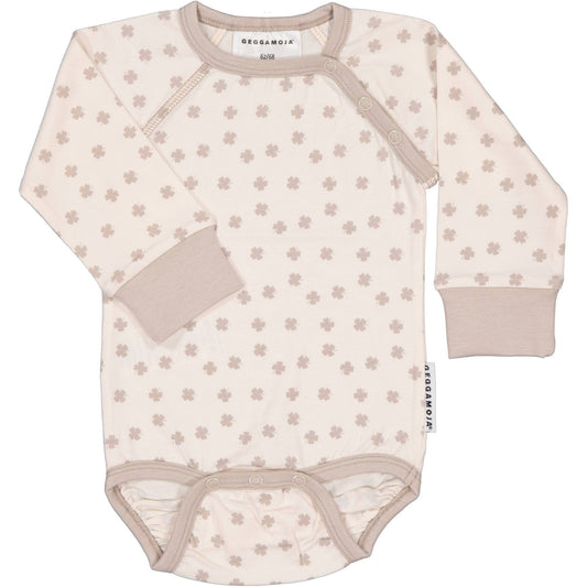 Body Bambus Beige Kleeblatt: 86/92 Geggamoja      NATURKINDCHEN