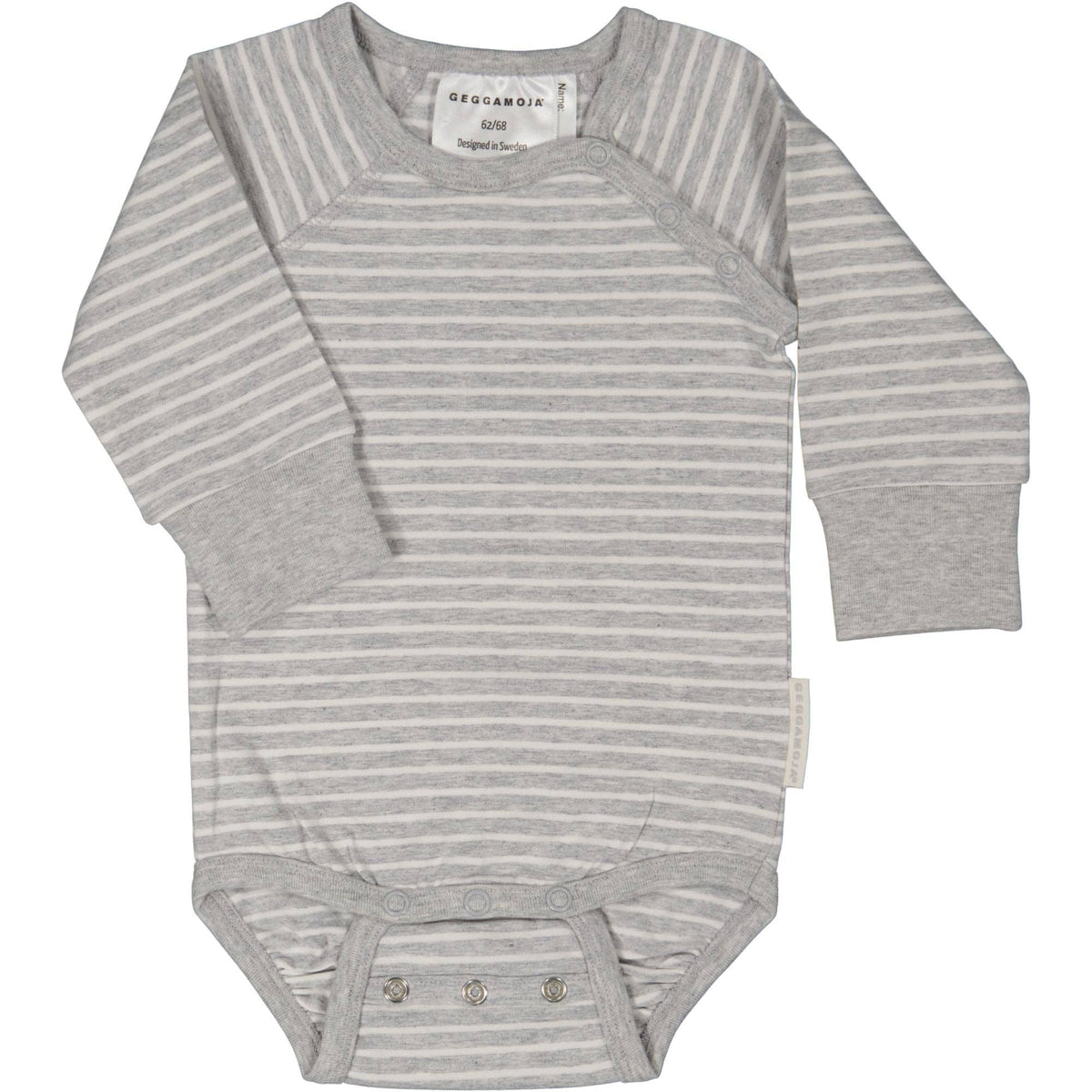 Body Bambu Classic Grau/Weiß: 86/92 Geggamoja      NATURKINDCHEN
