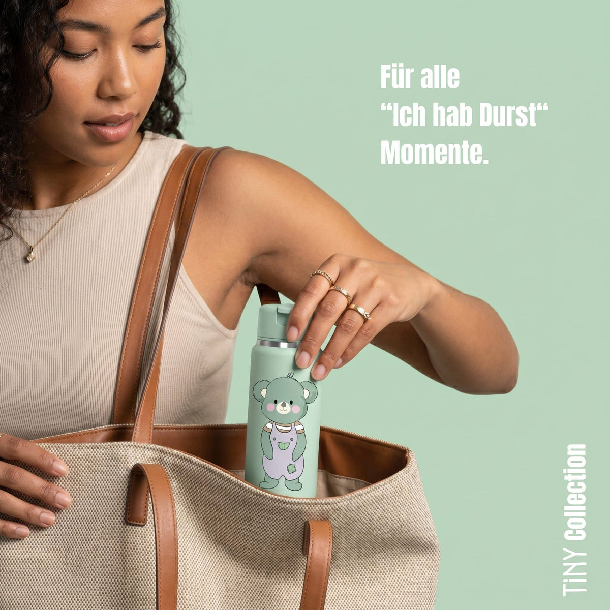 TINY Thermo Kinder Trinkflasche Edelstahl - Koala BEARFOOT      NATURKINDCHEN