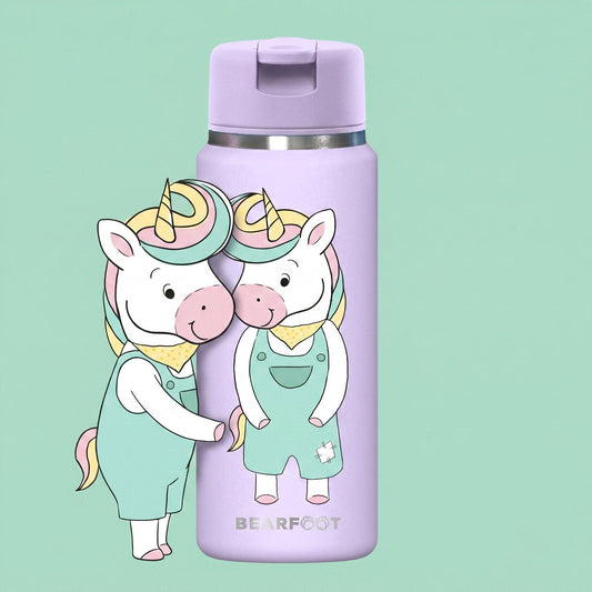TINY Thermo Kinder Trinkflasche Edelstahl - Einhorn BEARFOOT      NATURKINDCHEN