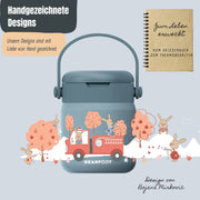 Thermobehälter Kinder Edelstahl - Feuerwehr blau BEARFOOT      NATURKINDCHEN
