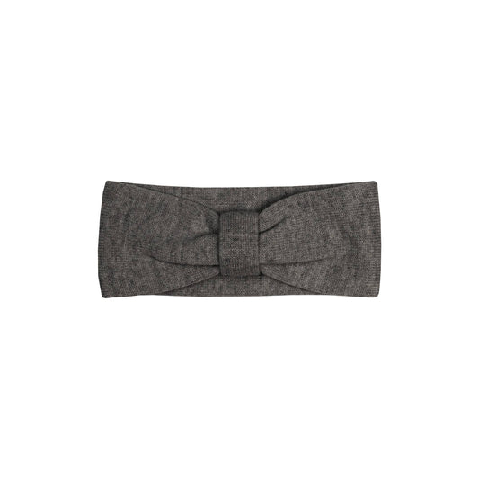 Strickstirnband für Kinder mit Band aus Merino und Cashmere: Dunkelgrau / >7 Jahre menique      NATURKINDCHEN